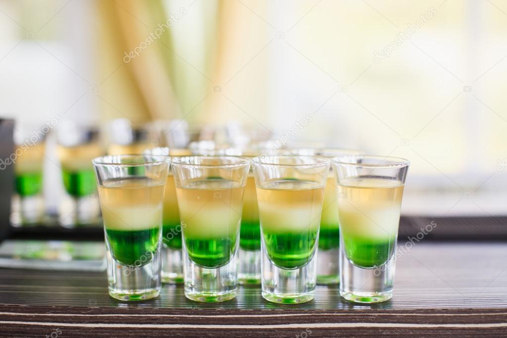 alcoholic drinks and beverages on wedding reception