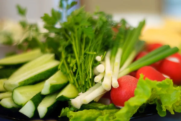 Různé čerstvé chutné zeleniny — Stock fotografie