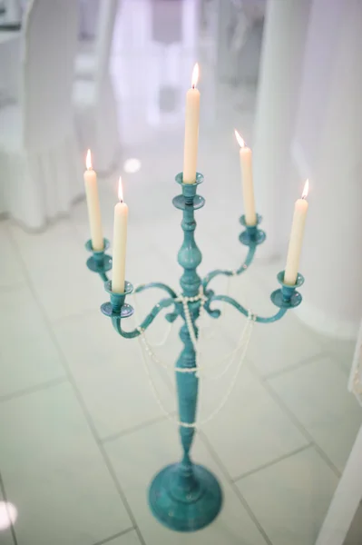 Wedding decor candle — Stock Photo, Image