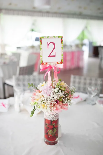 Hochzeit Dekor Blumen — Stockfoto