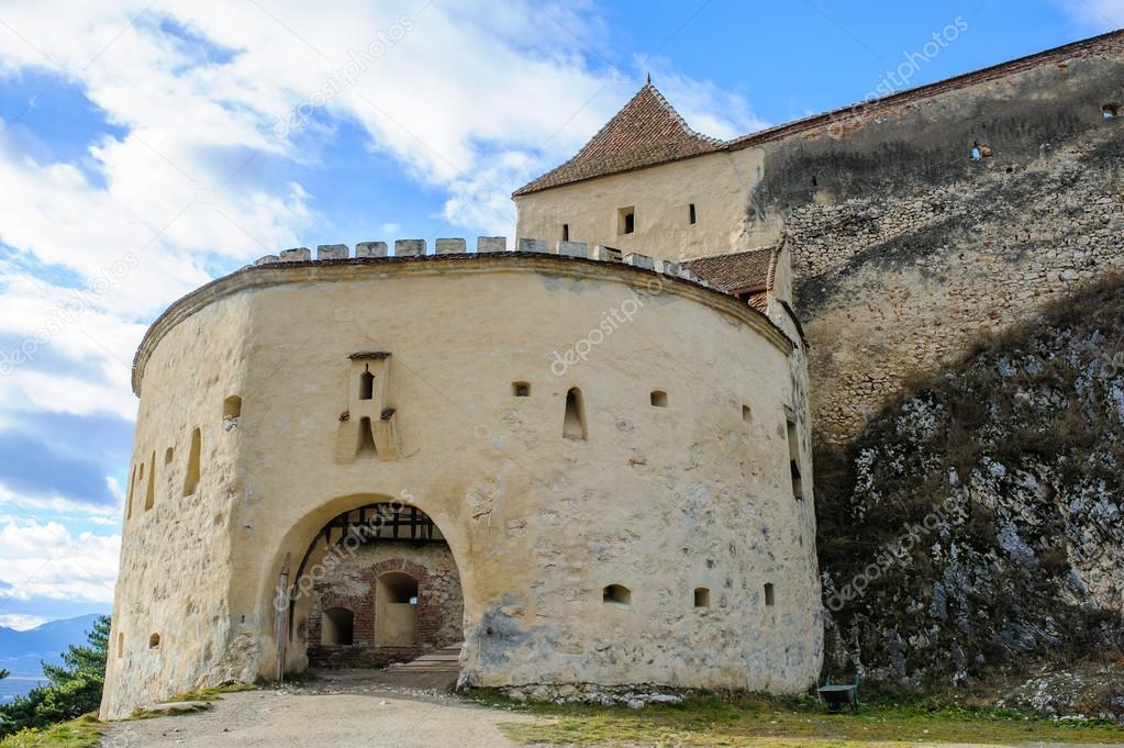 Medieval fortress in Rasnov, Transylvania, Brasov, Romania, December, 2014