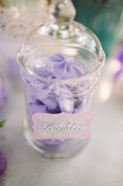 Düğün tatlı lezzetli kek, kurabiye ve pop kek