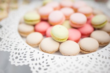 Düğün tatlı lezzetli kek, kurabiye ve pop kek