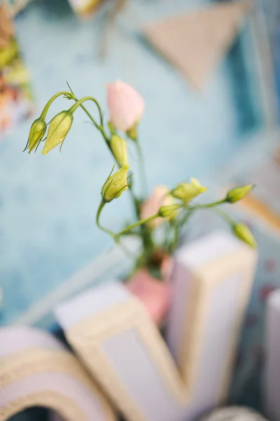 Flores de decoração de casamento — Fotografia de Stock