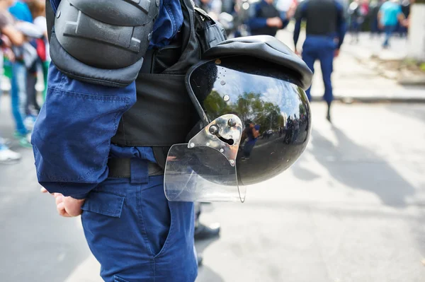 Special police forces cordon at the demonstration — Stock Photo, Image