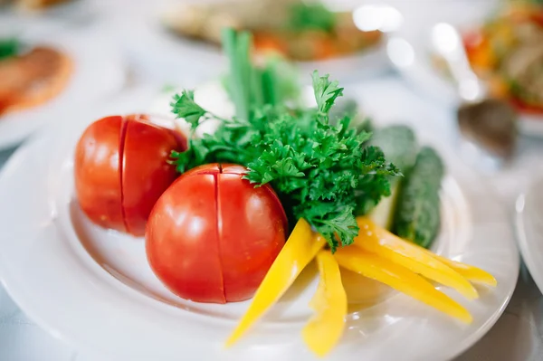 Saboroso aperitivo. tomate — Fotografia de Stock