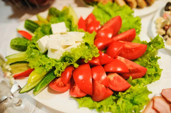 Välsmakande förrätt. tomater — Stockfoto