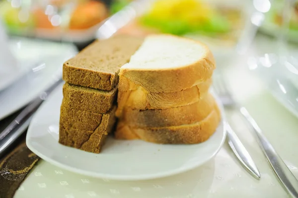 Pão, branco e cinza — Fotografia de Stock