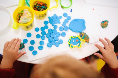 Bebek doğum günü modelleme hamuru