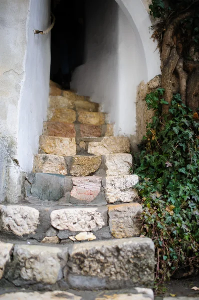 Stairs in historical museum castle Bran