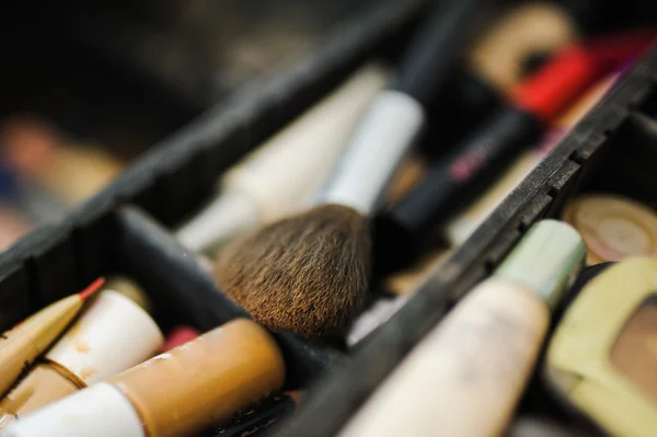make-up and cosmetics products at beauty salon