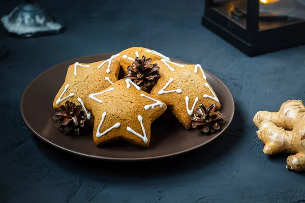Ginger Cookies Shape Star — Stock Photo, Image