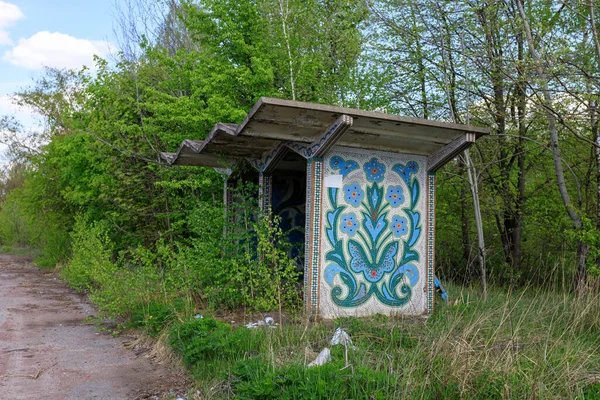 Przystanek Autobusowy Czasów Sowieckich — Zdjęcie stockowe