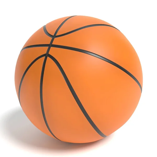 Çizgi film basketbol topunun 3 boyutlu görüntüsü