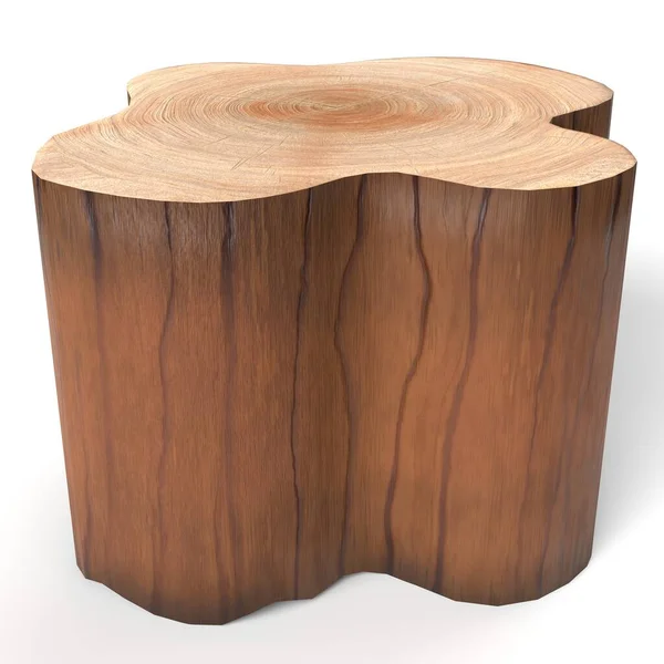 Illustratie Van Een Cartoon Tree Stump — Stockfoto