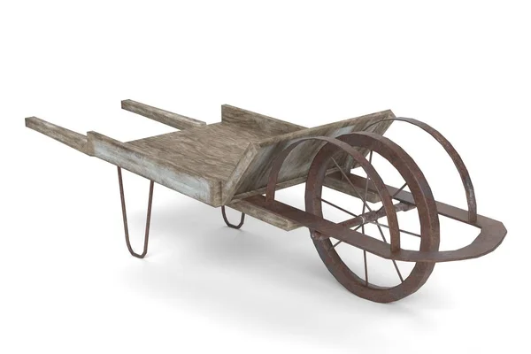 Old Wheel Barrow 'un 3 boyutlu görüntüsü
