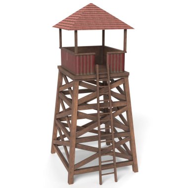 3D Saat Kulesi Görünümü