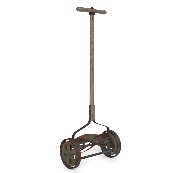 Bir Vintage biçme makinesinin 3B Görünümü