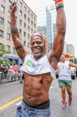 LGBTQ Onur Yürüyüşü, Toronto, Kanada - 24 Haziran 2018. 