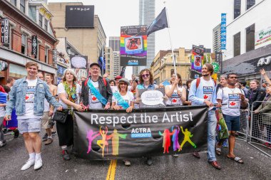 LGBTQ Onur Yürüyüşü, Toronto, Kanada - 24 Haziran 2018. 