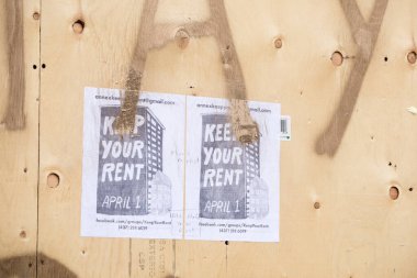 Toronto 'daki duvarda 