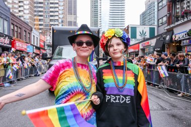 LGBTQ Onur Yürüyüşü, Toronto, Kanada - 24 Haziran 2018. 