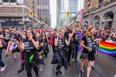 LGBTQ Onur Yürüyüşü, Toronto, Kanada - 24 Haziran 2018. 