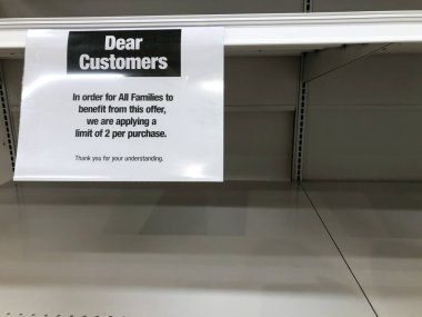 TORONTO, ONTARIO, CANADA - 21 Mart 2020: TORONTO 'DA ORONA VIRUS DURUŞTURUĞU HİKAYESİ.