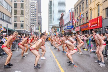 LGBTQ Onur Yürüyüşü, Toronto, Kanada - 24 Haziran 2018. 