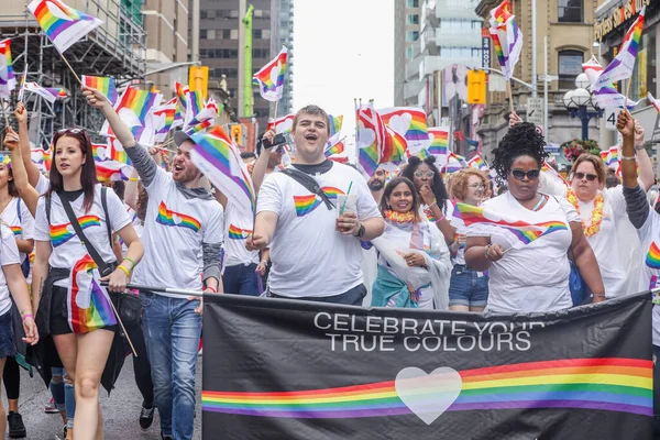 LGBTQ Onur Yürüyüşü, Toronto, Kanada - 24 Haziran 2018. 