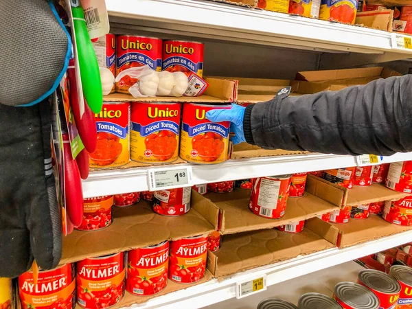 Toronto Ontario Kanada März 2020 Grocery Store Toronto Während Corona — Stockfoto