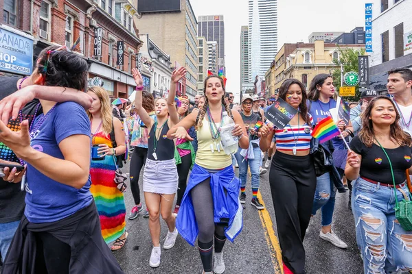 Lgbtq Pride Parade Toronto June 2018 — 스톡 사진