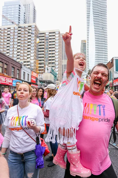 Desfile Del Orgullo Lgbtq Toronto Canadá Junio 2018 — Foto de Stock