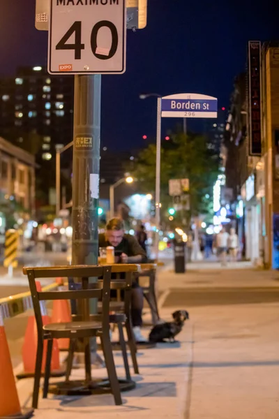 Restaurants Toronto Have Been Allowed Set Patios Sidewalks Streets Due — Stock Photo, Image