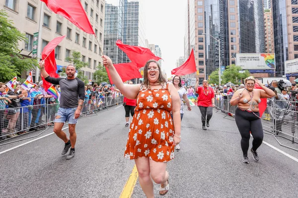 Parade Fierté Lgbtq Toronto Canada Juin 2018 — Photo