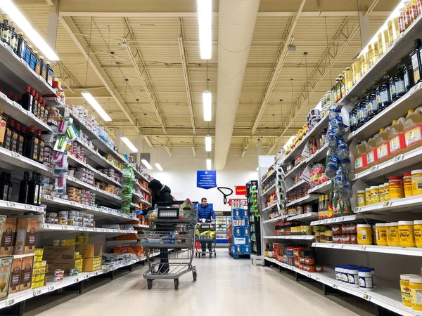 Toronto Ontario Kanada März 2020 Grocery Store Toronto Während Corona — Stockfoto