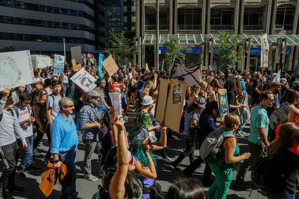 Toronto Ontario Canada Setembro 2019 Sextas Feiras Para Futuro Protesto — Fotografia de Stock