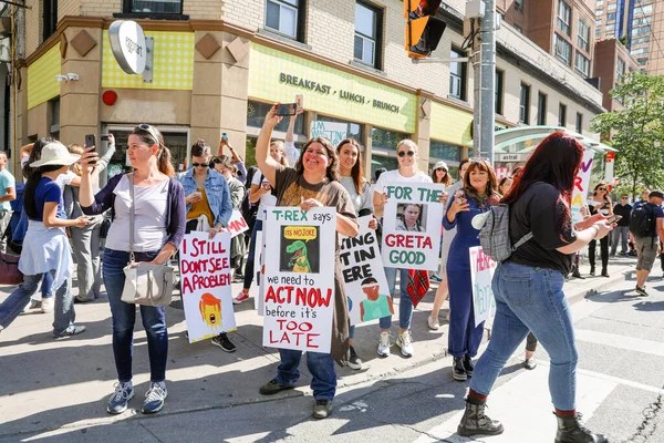 Toronto Ontario Canada September 2019 Fridays Future Протест Зміни Клімату — стокове фото