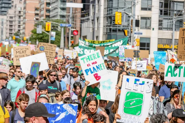 Toronto Ontario Kanada Září 2019 Pátek Pro Budoucnost Protest Proti — Stock fotografie