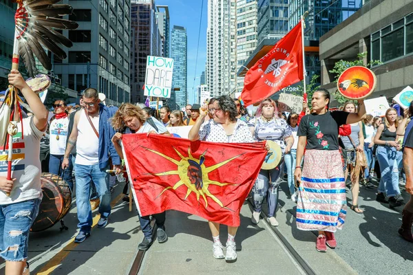 Toronto Ontatio Canada September 2019 Fridays Future Climate Change Protest — 스톡 사진