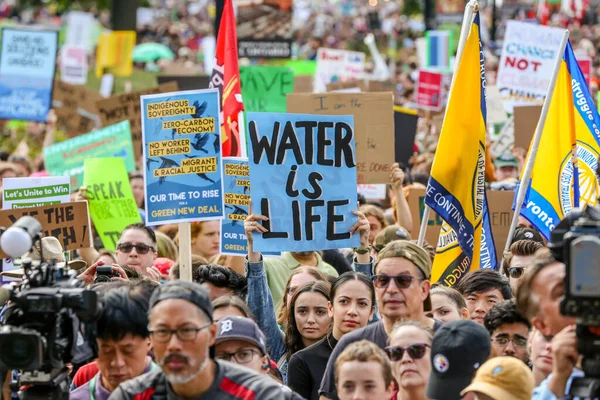 Toronto Ontario Canadá Septiembre 2019 Protesta Contra Cambio Climático Viernes —  Fotos de Stock