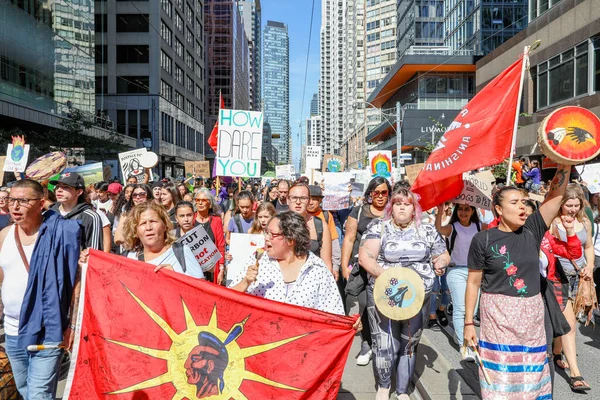 Toronto Ontatio Canada September 2019 Fridays Future Climate Change Protest — 스톡 사진