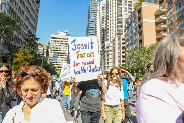 Toronto Ontario Canada Σεπτεμβρίου 2019 Διαμαρτυρίες Για Την Κλιματική Αλλαγή — Φωτογραφία Αρχείου