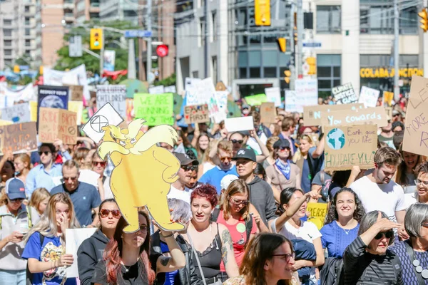 Torononto Ontario Canada Eylül 2019 Gelecek Çin Cuma Iklim Değişikliği — Stok fotoğraf