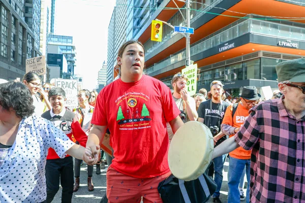 Toronto Ontario Canada Σεπτεμβρίου 2019 Διαμαρτυρίες Για Την Κλιματική Αλλαγή — Φωτογραφία Αρχείου