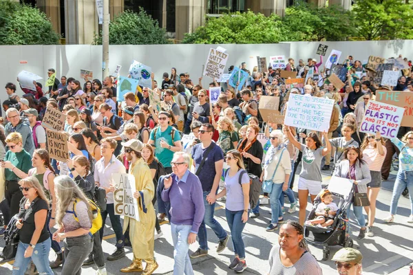 Toronto Ontario Kanada Wrzesień 2019 Piątki Dla Przyszłości Protest Sprawie — Zdjęcie stockowe