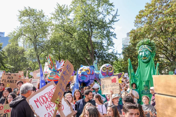 Toronto Ontario Canada Σεπτεμβρίου 2019 Διαμαρτυρίες Για Την Κλιματική Αλλαγή — Φωτογραφία Αρχείου