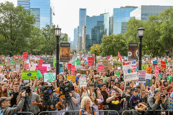 Toronto Ontario Canada September 2019 Fridays Future Climate Change Protest — Stock Photo, Image