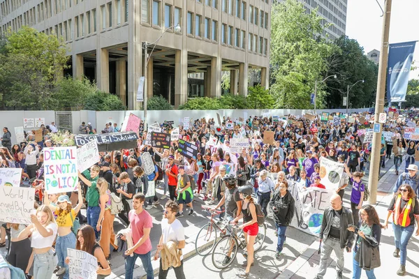 Toronto Ontario Canada Setembro 2019 Sextas Feiras Para Futuro Protesto — Fotografia de Stock