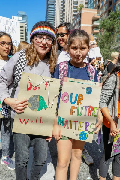 Toronto Ontario Canada September 2019 Fridays Future Протест Зміни Клімату — стокове фото